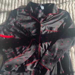 Stars Above Black and Red Kids Pajama Set